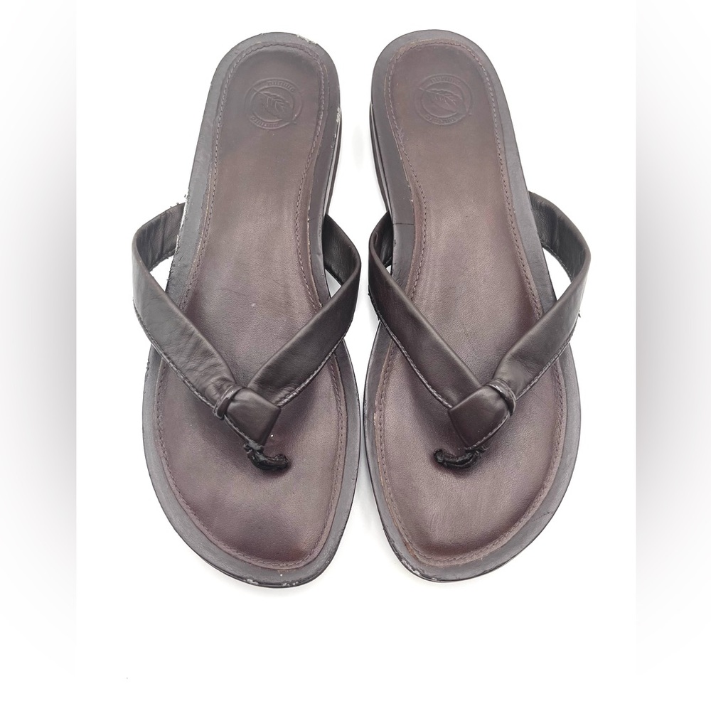 Nurture by Lamaze Brown Leather Thong Sandals